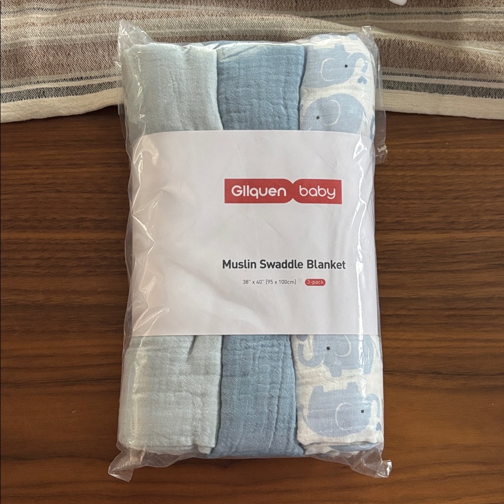 Gllquen Baby Muslin Swaddle Blanket Set